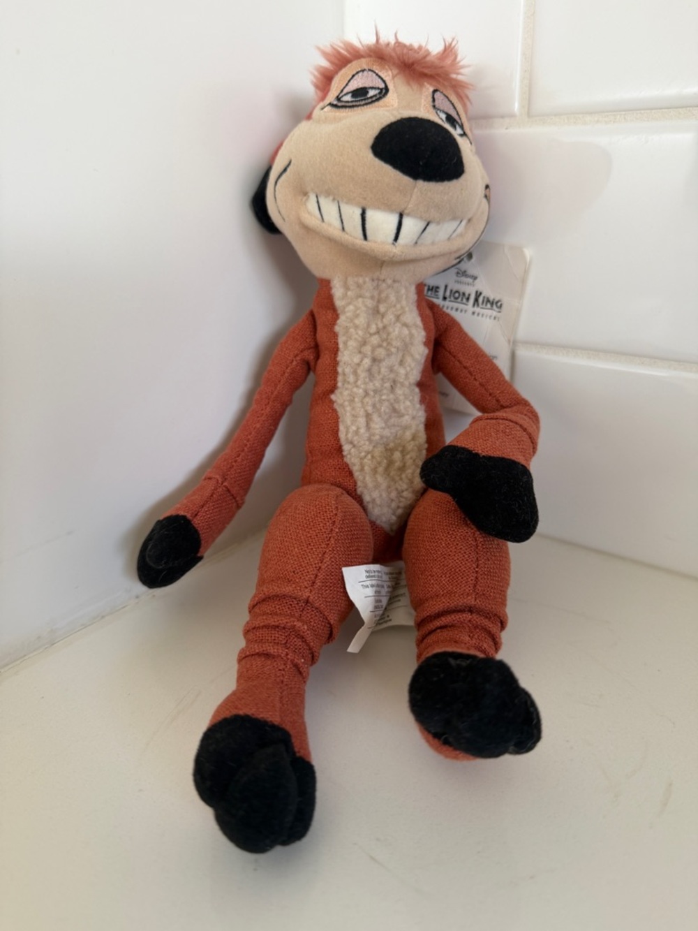 Disney Timon Plush in Rust, Black and Cream